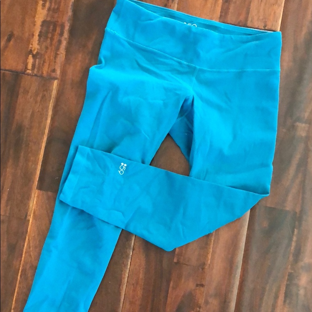 Teal cropped leggings